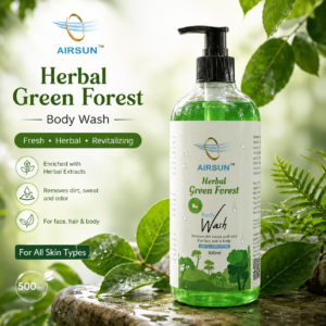 AIRSUN Herbal Green Forest Body Wash 500ml for All Skin Types