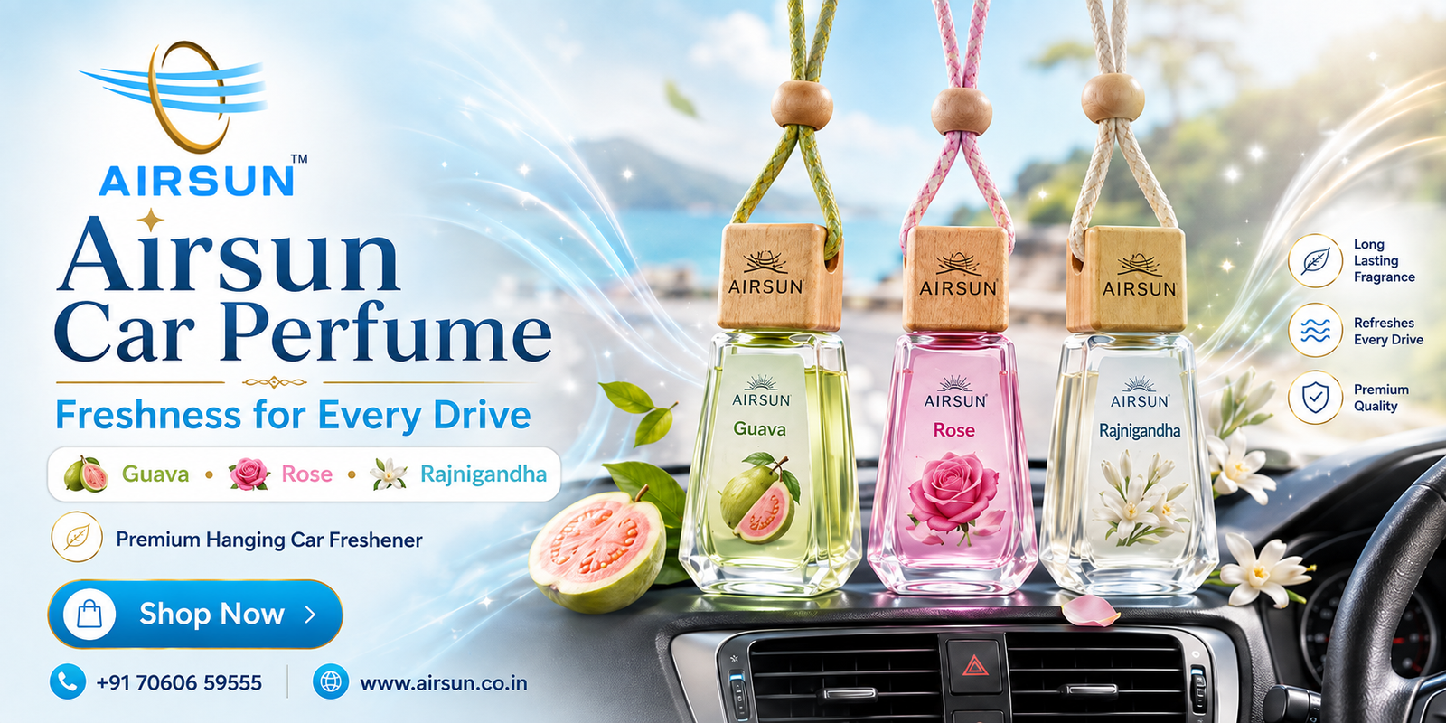Airsun home care personal care and fragrance product range