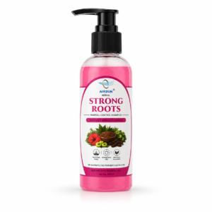 AIRSUN Strong Roots Hairfall Control Shampoo – Rosemary, Hibiscus & Gulkand | 500ml