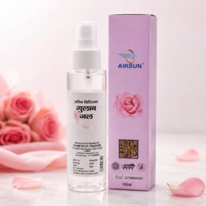 Airsun Steam Distilled Gulab Jal Rose Water Face Mist – 100ml