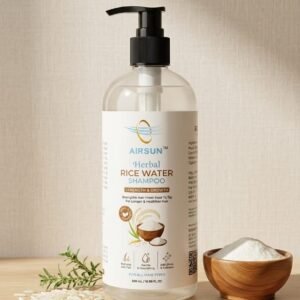 AIRSUN Herbal Rice Water Shampoo – Strength & Growth | 500ml